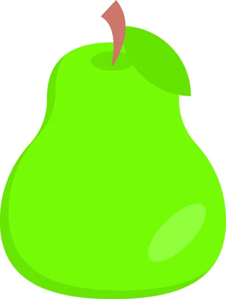 Pear Web Icon Vector Illustration — Stock Vector