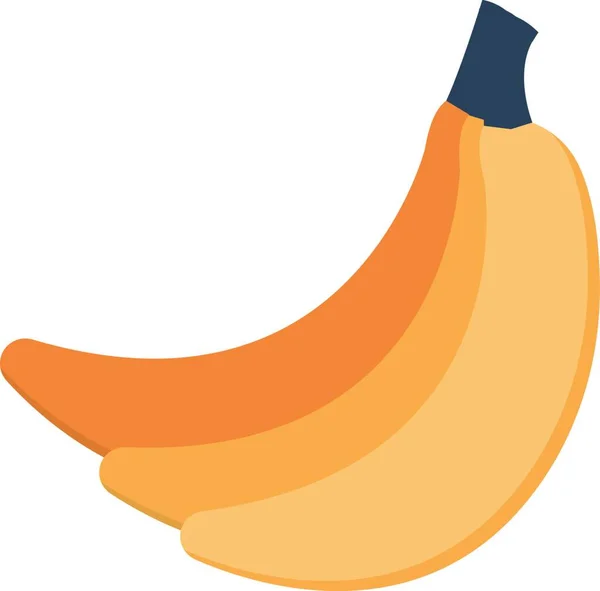 Бананова Ікона Векторна Ілюстрація — стоковий вектор