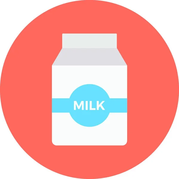牛奶图标矢量插图 — 图库矢量图片