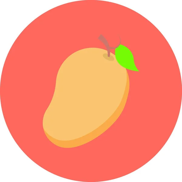 Fruta Icono Ilustración Vectorial — Vector de stock