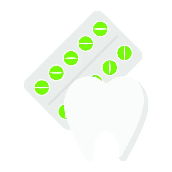 Ícone Dental Ilustração Vetorial — Vetor de Stock