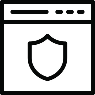 VPN simgesi, vektör illüstrasyonu 