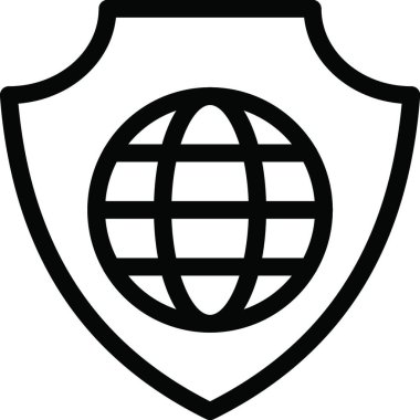 VPN simgesi, vektör illüstrasyonu 