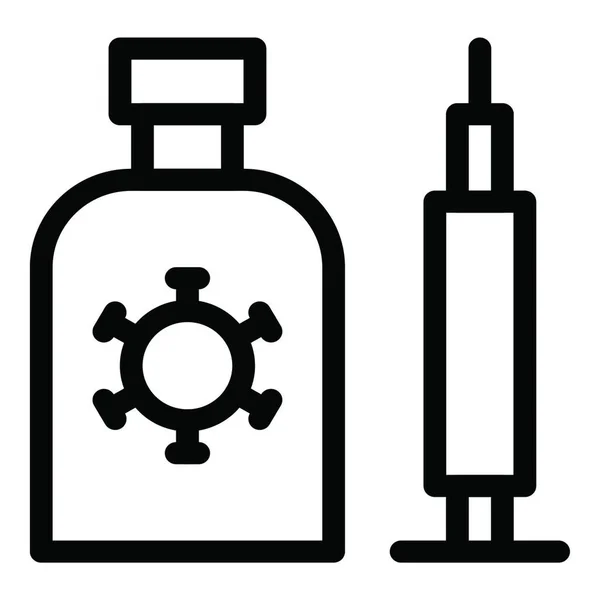 Impfung Symbol Vektorillustration — Stockvektor