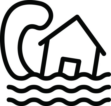 ev simgesi, vektör illüstrasyonu