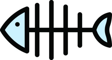 balık simgesi, vektör illüstrasyonu 