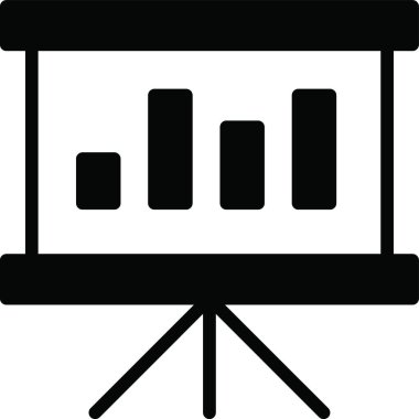 sunum web simgesi vektör illüstrasyonu 