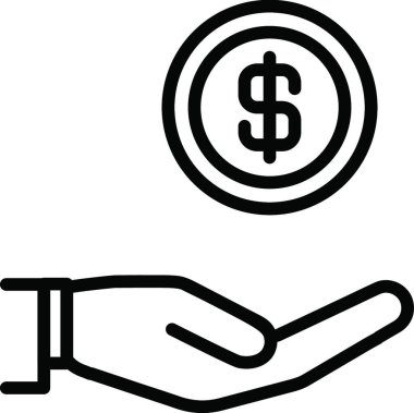 para simgesi, vektör illüstrasyonu 