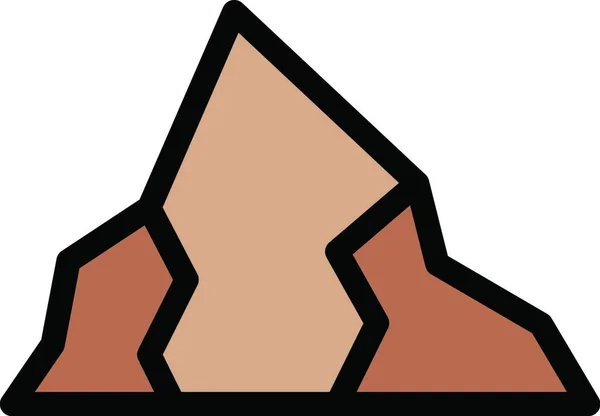 Hügel Symbol Vektorillustration — Stockvektor