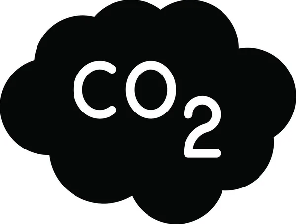 二酸化炭素アイコンベクトルイラスト — ストックベクタ
