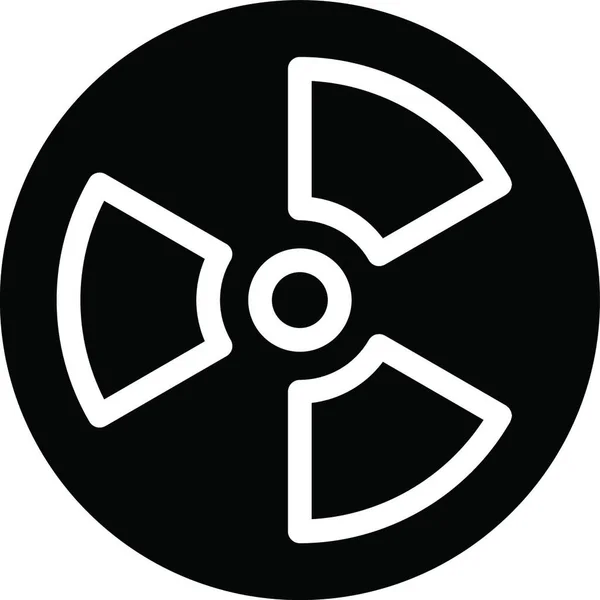 Radioactive Icon Vector Illustration — Stock Vector