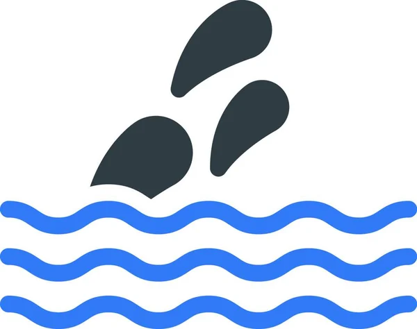 Mar Icono Ilustración Vectorial — Vector de stock