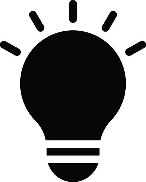 Idée Icône Web Ampoule Illustration Vectorielle — Image vectorielle