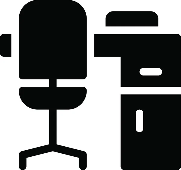 Desk Symbol Vektorillustration — Stockvektor