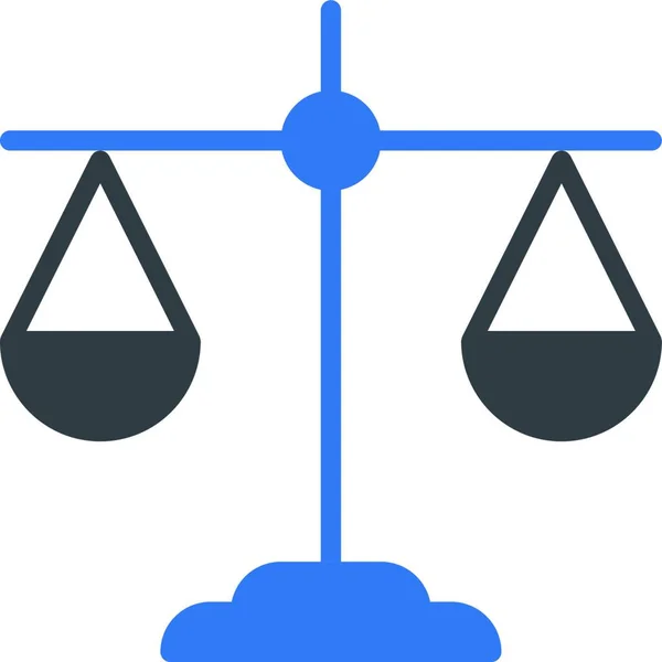 Vektorová Ilustrace Ikon Webu Justice — Stockový vektor