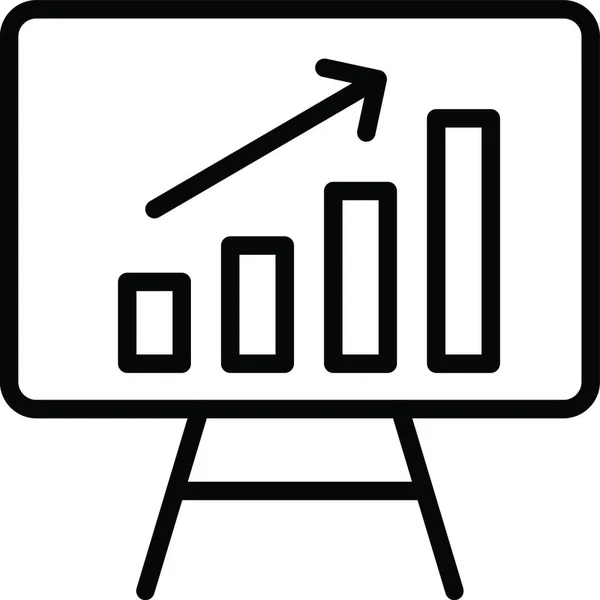 Wykres Web Ikona Wektor Ilustracja — Wektor stockowy