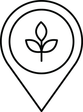 bitki simgesi, vektör illüstrasyonu 