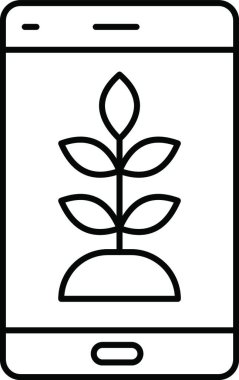 Tarım uygulaması, basit vektör illüstrasyonu