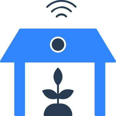 Akıllı çiftlik kutsal kişilerin resmi, vektör çizim 