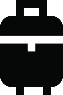 bavul simgesi, vektör çizimi      