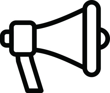 Megafon web simge vektör çizim