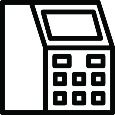 Makine simgesi, vektör illüstrasyonu 