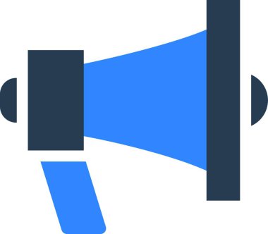 Megafon web simge vektör çizim