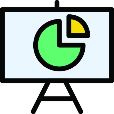 iş grafiği web simgesi vektör çizimi 