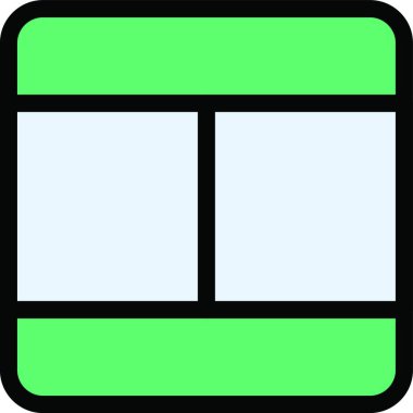 sayfa tasarım ikonu vektör illüstrasyonu