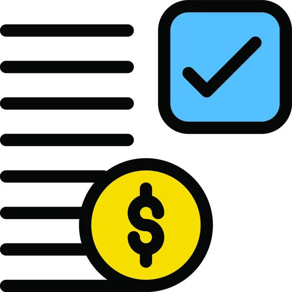Desenho Ícone Dólar Simples Para Página Web — Vetor de Stock