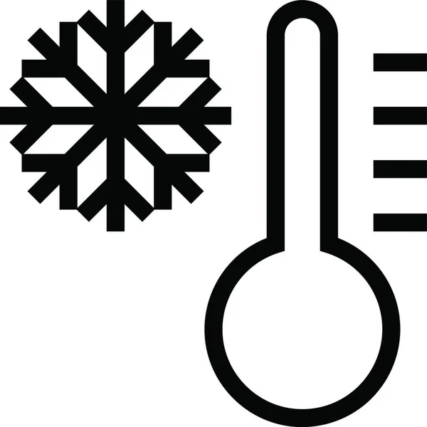Temperatura Icono Ilustración Vectorial — Archivo Imágenes Vectoriales