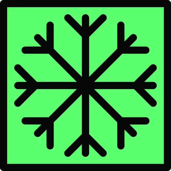 Красива Іконка Сніжинки Векторні Ілюстрації — стоковий вектор