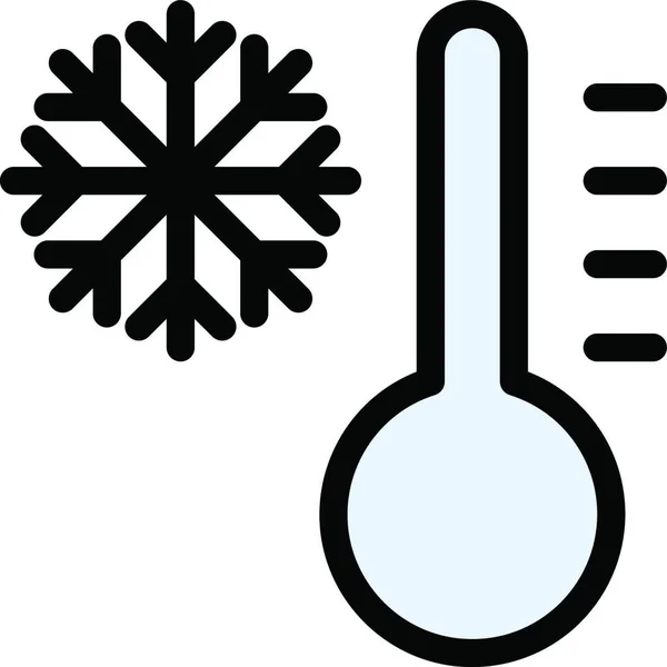 Εικονογράφηση Διανυσμάτων Εικονιδίου Ιστού Θερμόμετρου — Διανυσματικό Αρχείο