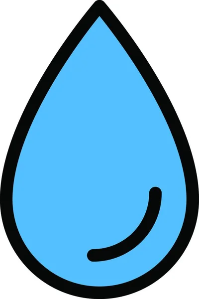 Agua Icono Ilustración Vectorial — Archivo Imágenes Vectoriales