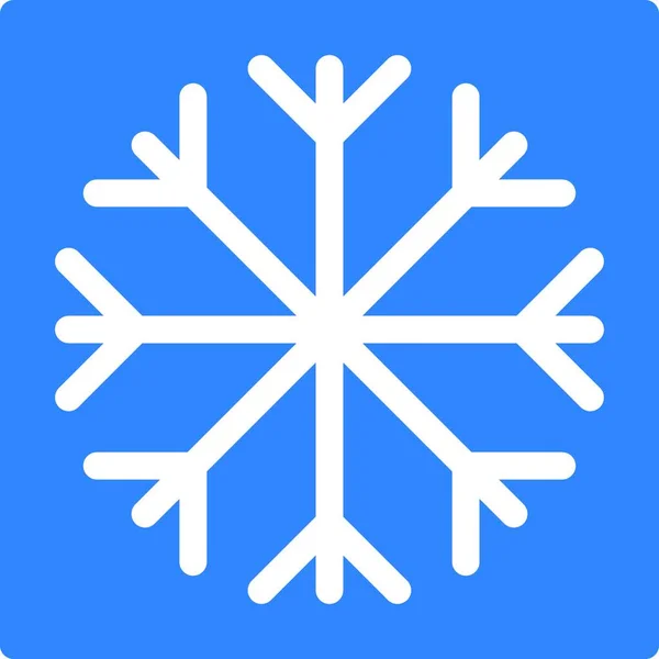 Schönes Schneeflockensymbol Vektorillustration — Stockvektor