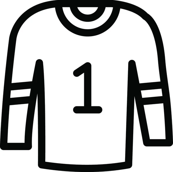 Sport Shirt Symbol Vektor Illustration — Stockvektor
