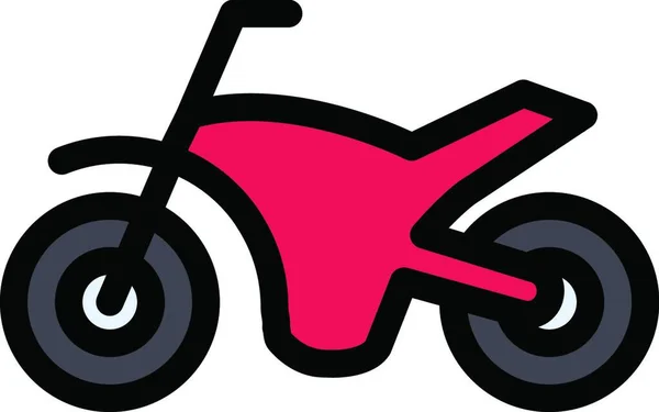 Icona Del Motociclo Illustrazione Vettoriale — Vettoriale Stock