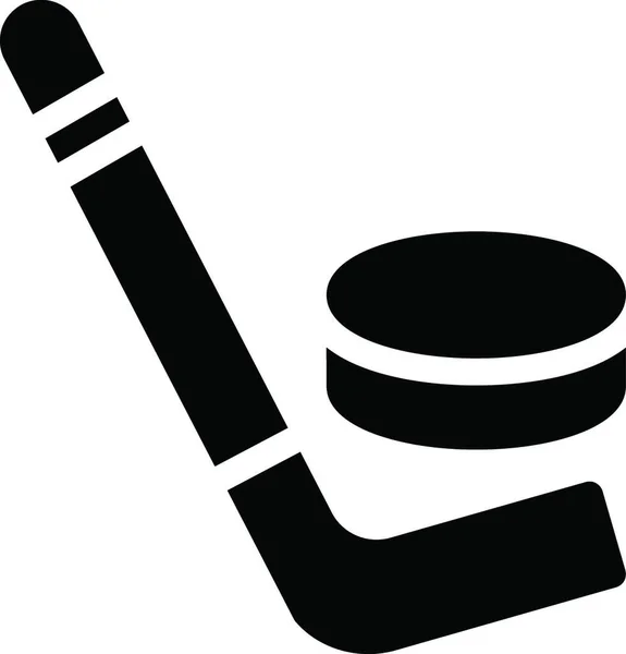 Hockey Icono Ilustración Vectorial — Vector de stock