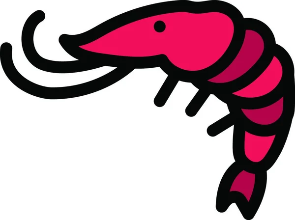 Lobster Icon Vector Illustration — Stock Vector