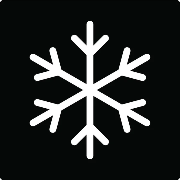 Bella Icona Fiocco Neve Illustrazione Vettoriale — Vettoriale Stock