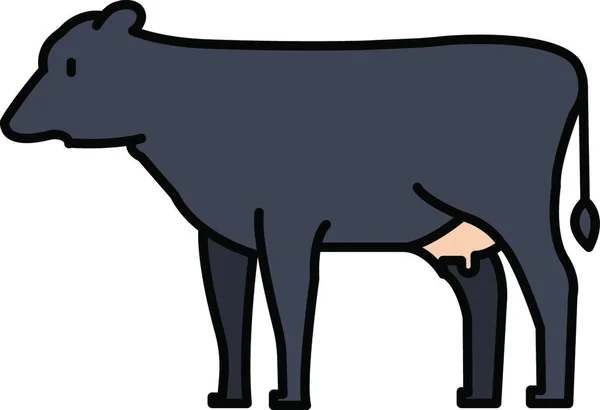 Buffel Ikon Vektor Illustration — Stock vektor
