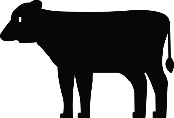 Корова Проста Векторна Ілюстрація — стоковий вектор