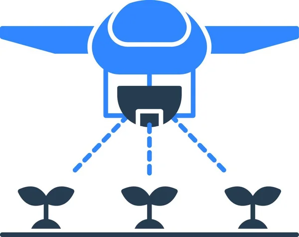 Drone Web Icon Vector Illustration — Stock Vector
