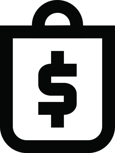 Dollar Ikone Zeichnung Währungskonzept — Stockvektor