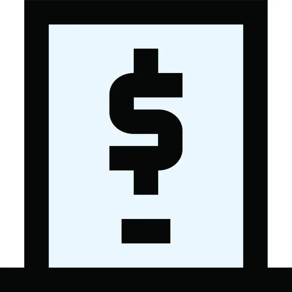 Χρήματα Εικονίδιο Διανυσματική Απεικόνιση — Διανυσματικό Αρχείο