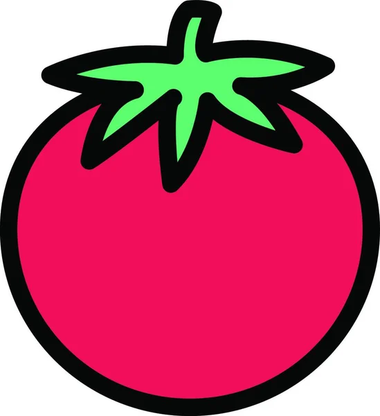 Frutta Icona Illustrazione Vettoriale — Vettoriale Stock