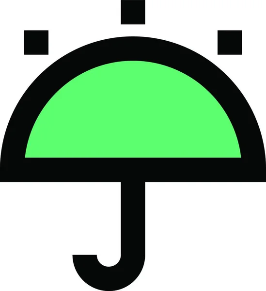 Deštník Webové Ikony Vektorové Ilustrace — Stockový vektor