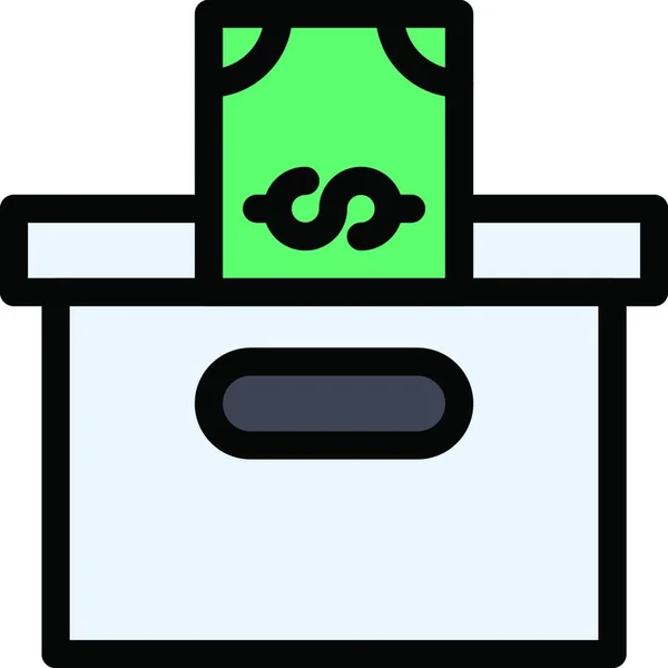 Cash Web Icon Vektor Illustration — Stockvektor