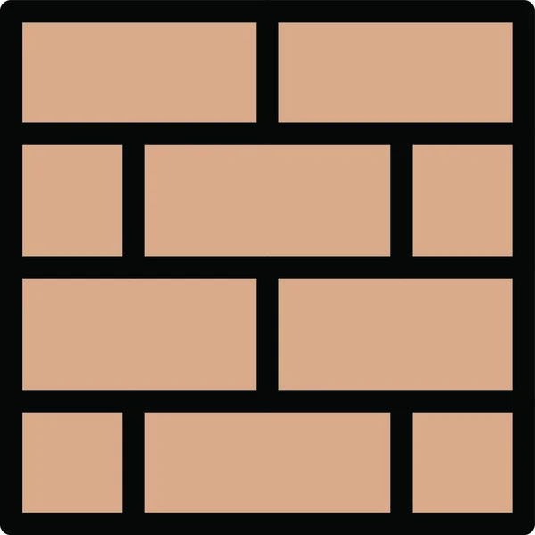 Brickwall Design Simple Vector Illustration — Stock Vector