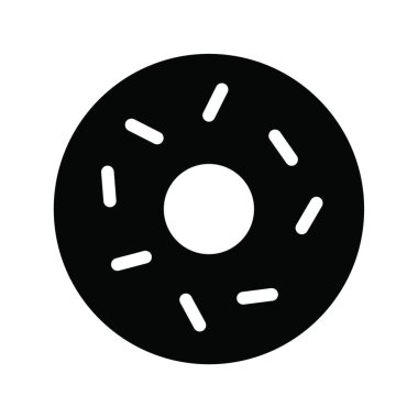 donut simgesi vektör illüstrasyonu